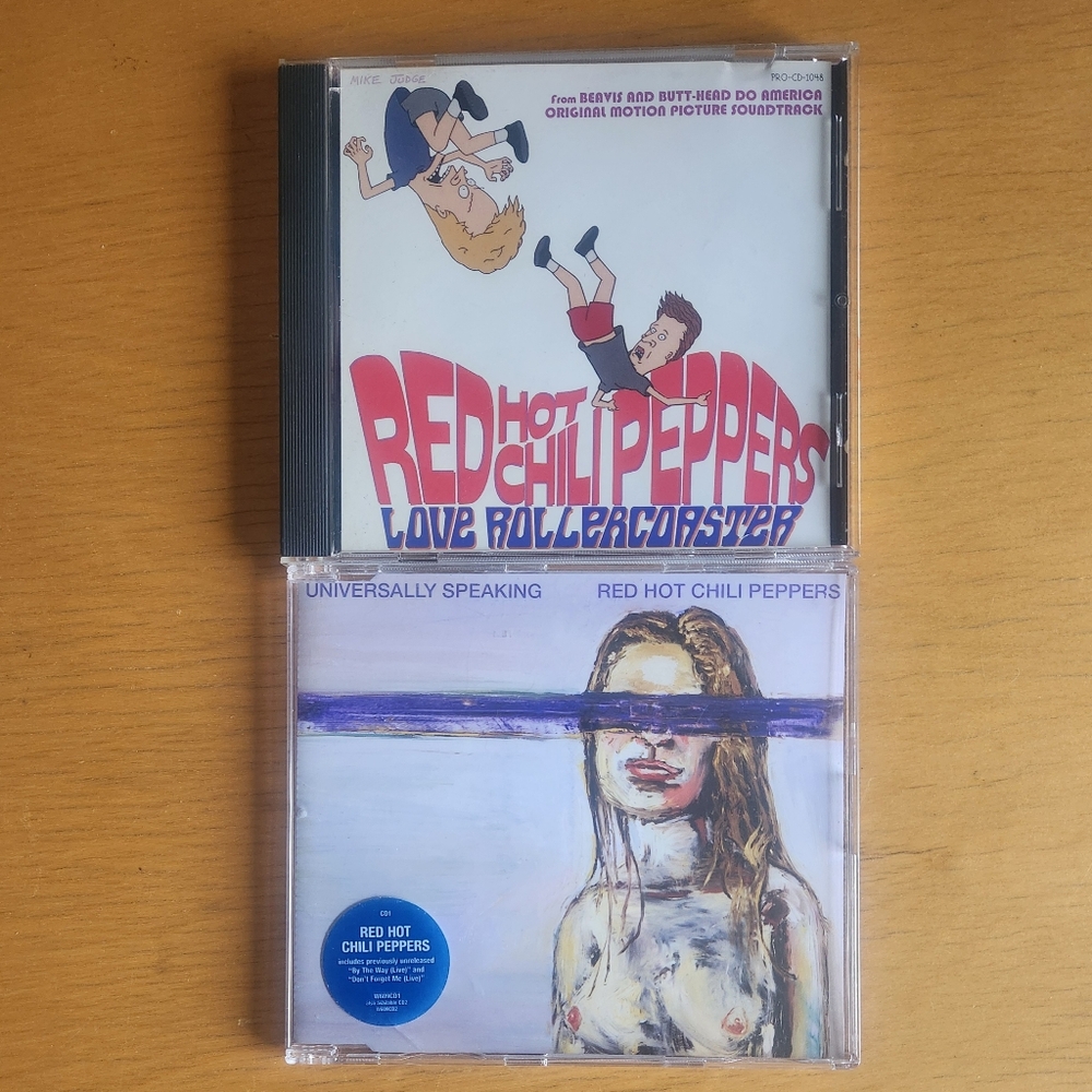 Red Hot Chili Peppers 1990s 2000s CD Singles (Lot of 2) 